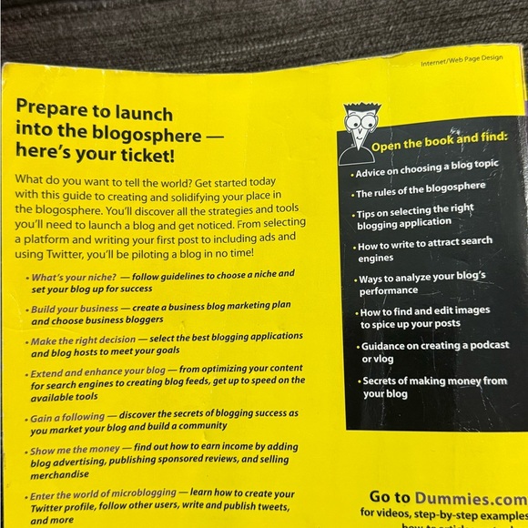 Blogging All-in-One For Dummies Book - Picture 2 of 2